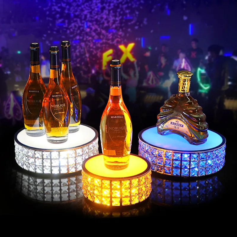 Wine Xo - Bar KTV ışıklı tutucu kristal yuvarlak