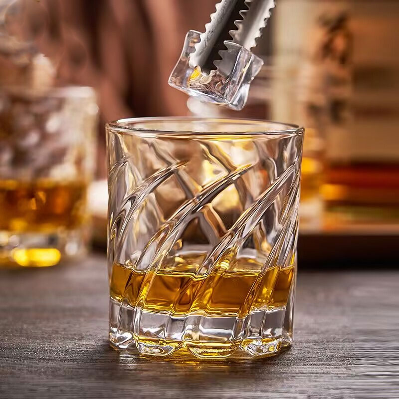 Wine Beer Spirit - Kabartmalı Viski Bardağı Yüksek Kaliteli Ev