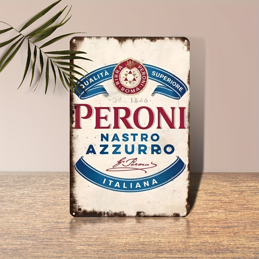 Wine Tag Label - Vintage Peroni Nastro Azzurro İtalyan Bira