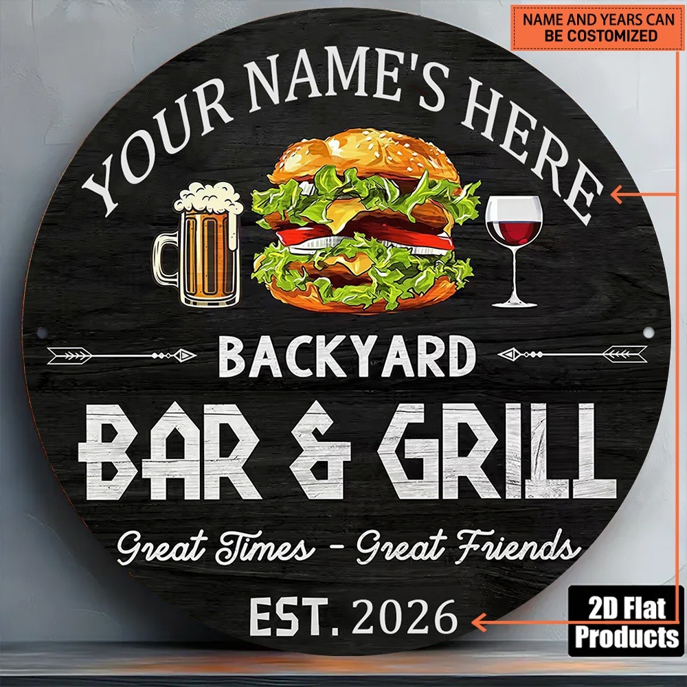 Wine With Beer Name - [2D Düz] 1 adet Özel İsimli