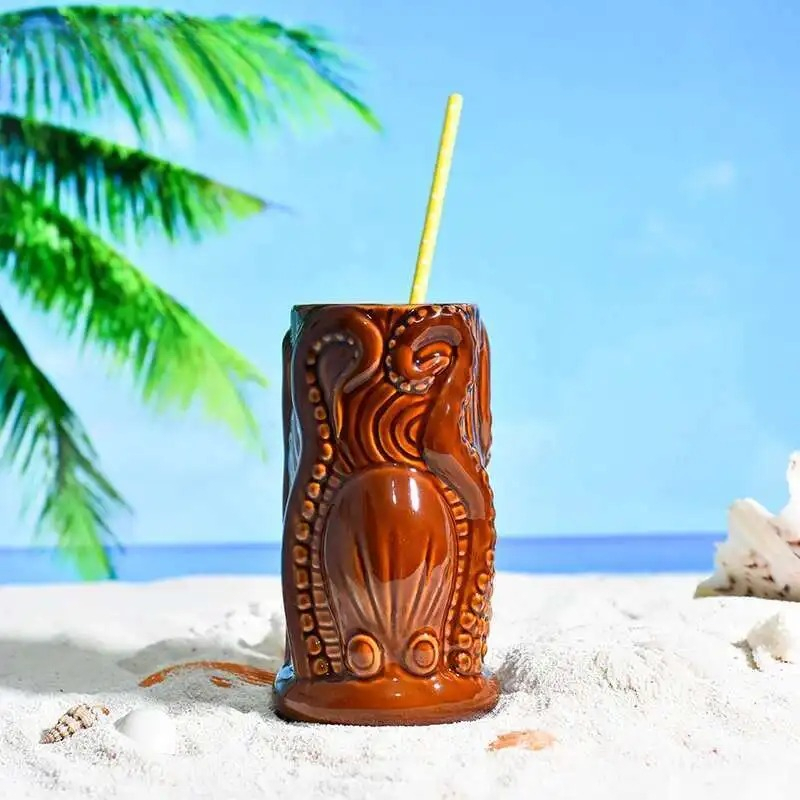 Wine Beer Mix Drink - TIKI Bar Kokteyl Bardağı Hawaii Tropik