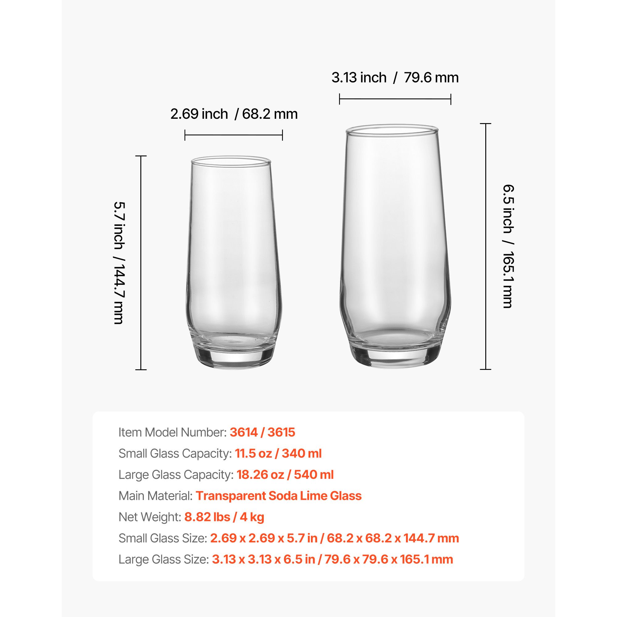 Wine Beer Mix Drink - İçecek Bardakları Seti, 16 Parça Kristal