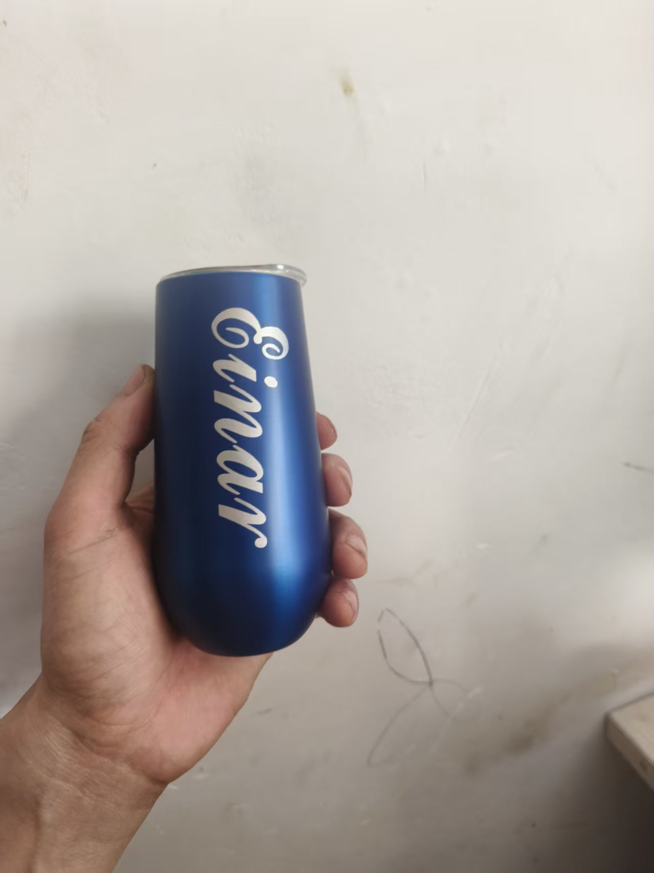 Wine With Beer Name - Özel düğün isimli 6oz paslanmaz çelik