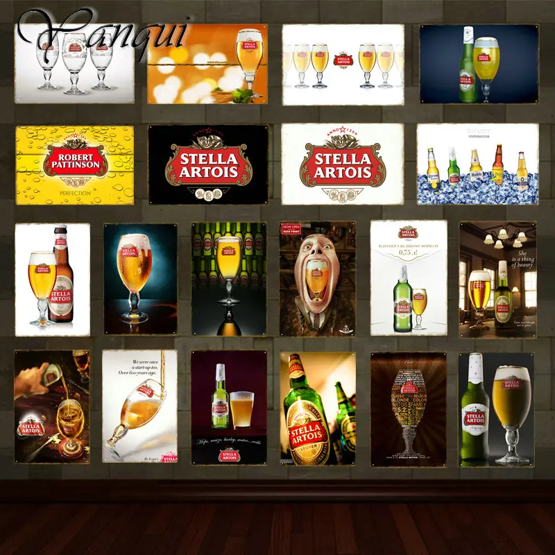 Wine Beer Brand - Retro Şarap Bira Marka Stella Artois