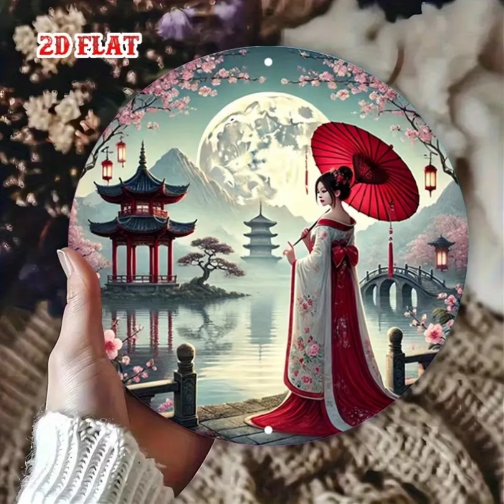 Vintage Japon Sakura ve Doluna - Wine Tag Label incelemesi ve fiyatı